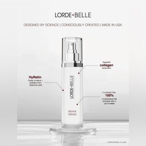 NIB $129 LORDE + BELLE REPAIR SERUM 1.1 Fl Oz